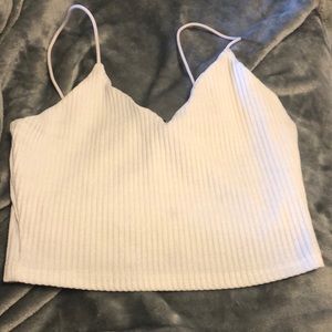White crop top